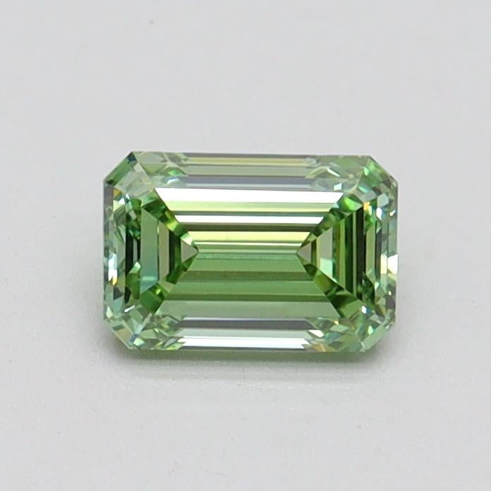 0.56 Ct. Fancy Vivid Green Emerald Lab Grown Diamond