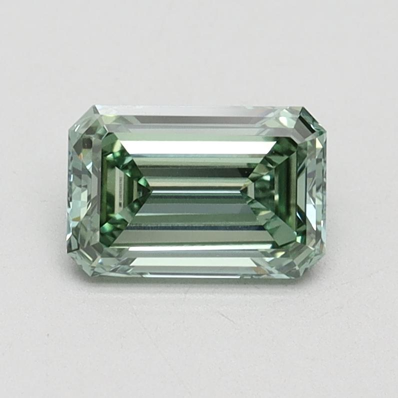 0.91 Ct. Fancy Intense Green Emerald Lab Grown Diamond
