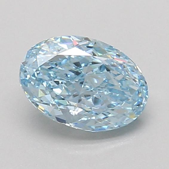 1.03 Ct. Fancy Vivid Blue Oval Lab Grown Diamond