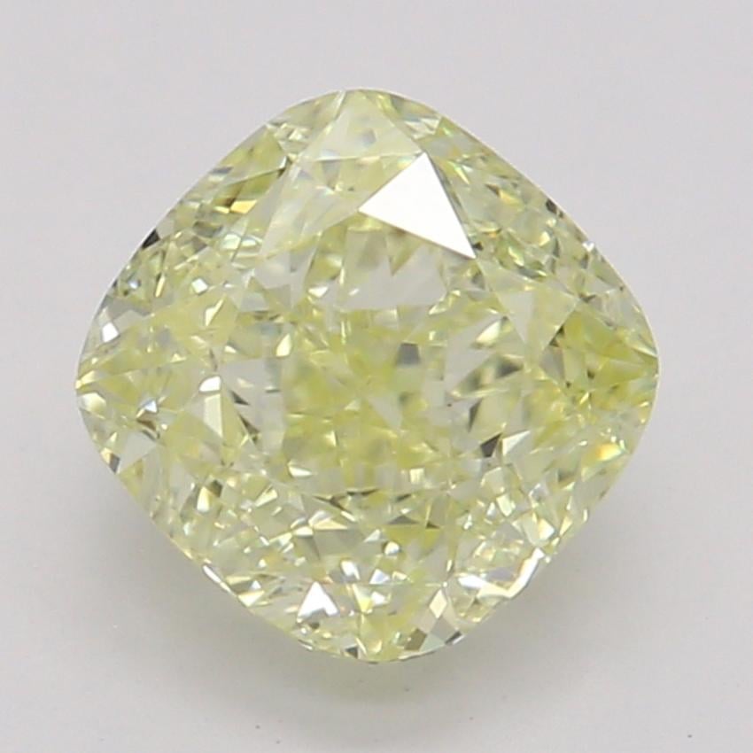 0.82 Ct. Fancy Light Yellow Cushion Diamond