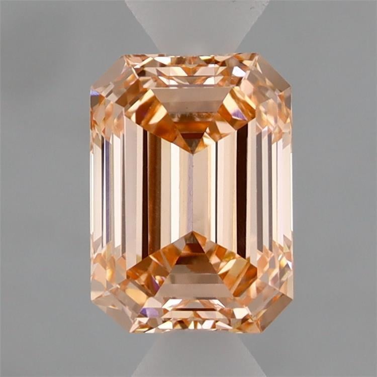 1.25 Ct. Fancy Intense Orangy Pink Emerald Lab Grown Diamond