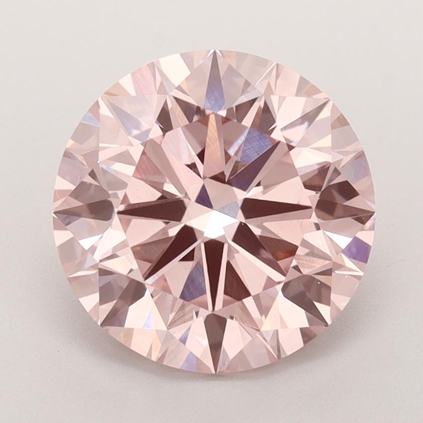 3.50 Ct. Fancy Intense Pink Round Lab Grown Diamond