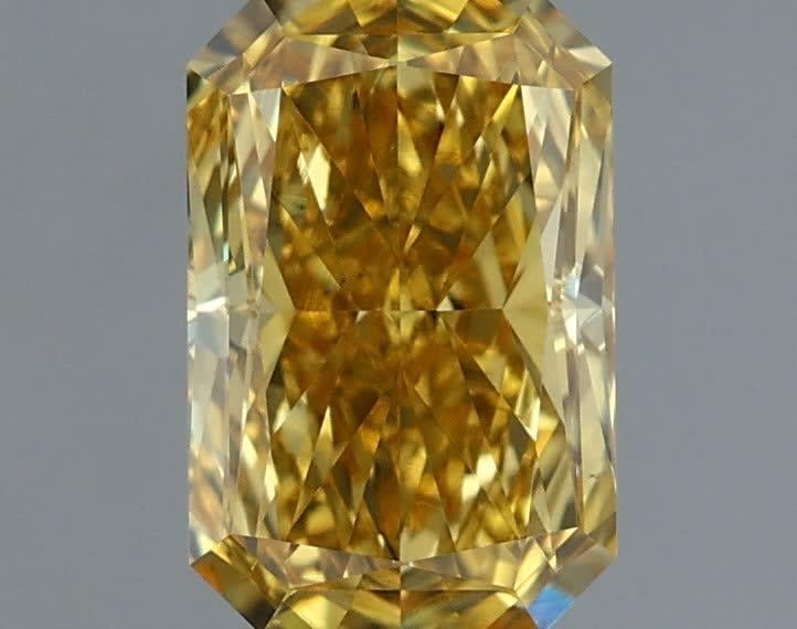 1.30 Ct. Fancy Vivid Yellow Radiant Lab Grown Diamond