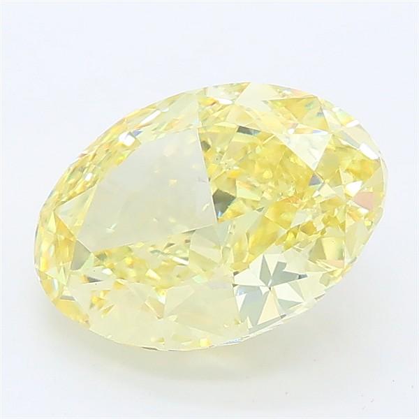 2.70 Ct. Fancy Intense Yellow Oval Lab Grown Diamond