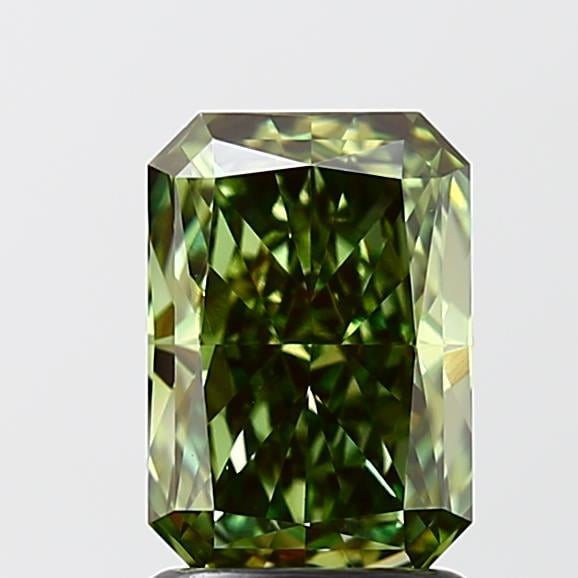 1.64 Ct. Fancy Deep Green Radiant Lab Grown Diamond