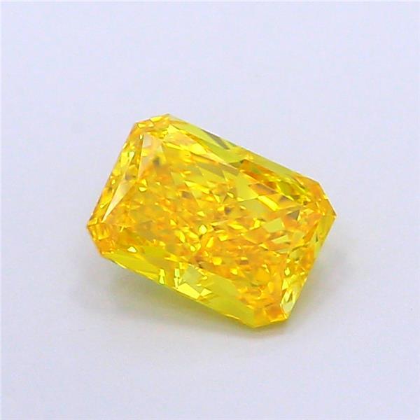1.04 Ct. Fancy Vivid Yellow Radiant Lab Grown Diamond