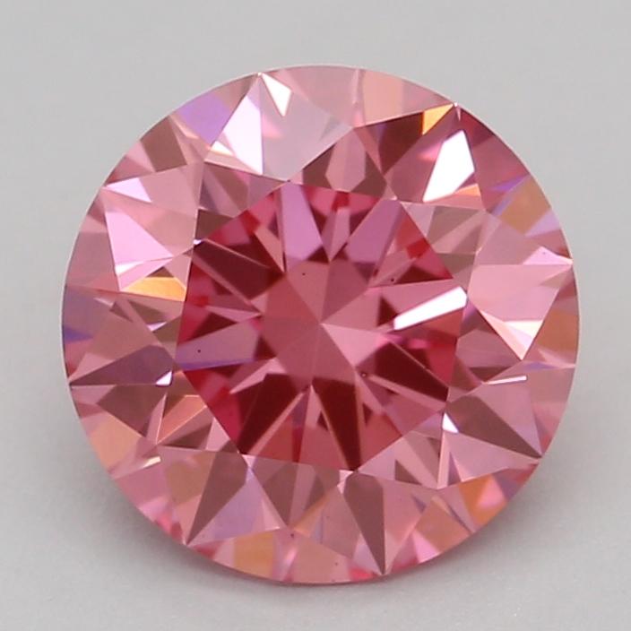 1.04 Ct. Fancy Vivid Pink Round Lab Grown Diamond