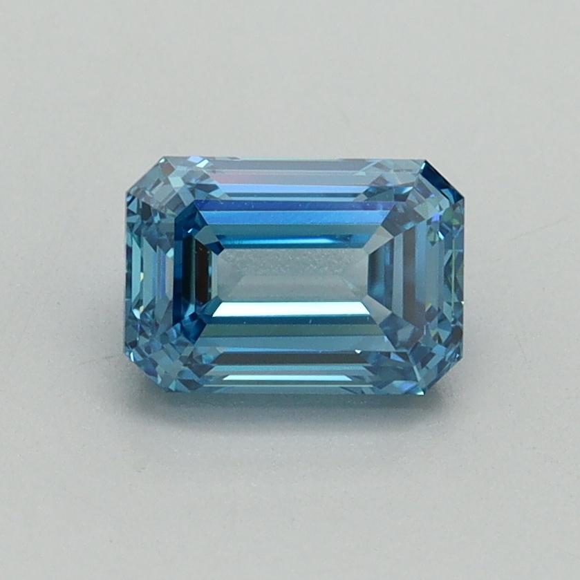 1.01 Ct. Fancy Vivid Blue Emerald Lab Grown Diamond