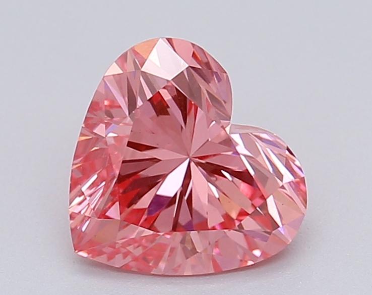 1.05 Ct. Fancy Vivid Pink Heart Lab Grown Diamond