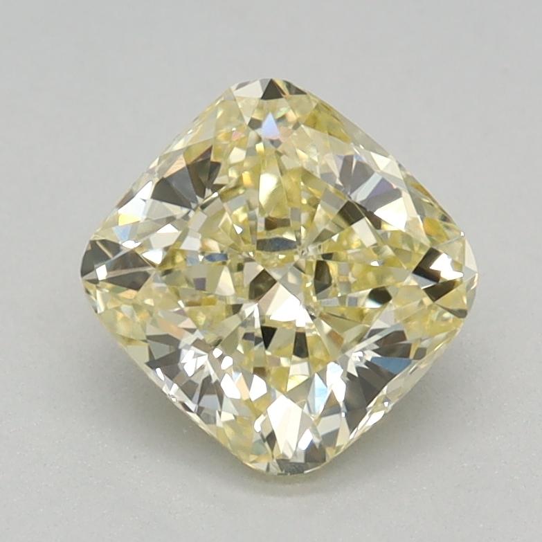 0.70 Ct. Fancy Light Yellow Cushion Lab Grown Diamond