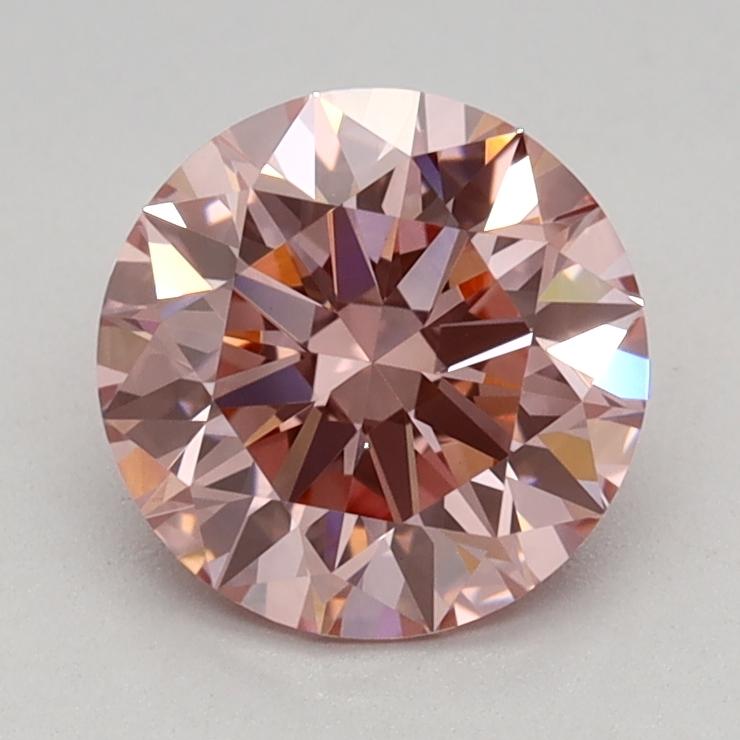 1.06 Ct. Fancy Vivid Pink Round Lab Grown Diamond