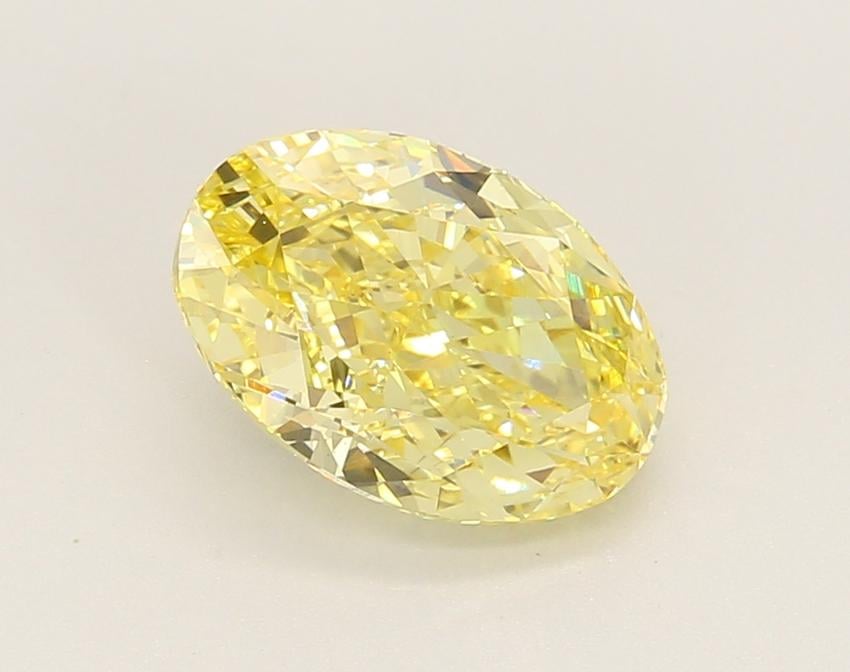 2.26 Ct. Fancy Vivid Yellow Oval Lab Grown Diamond