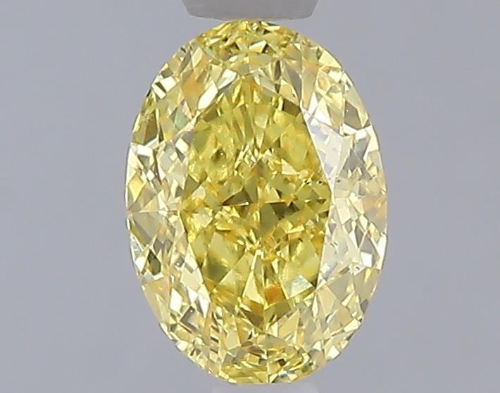 1.09 Ct. Fancy Vivid Yellow Yellow Oval Lab Grown Diamond
