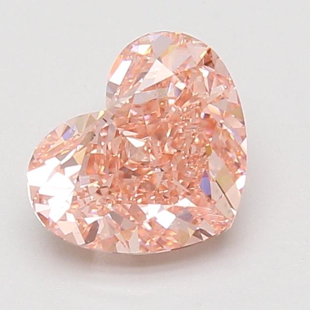 2.10 Ct. Fancy Vivid Pink Heart Lab Grown Diamond