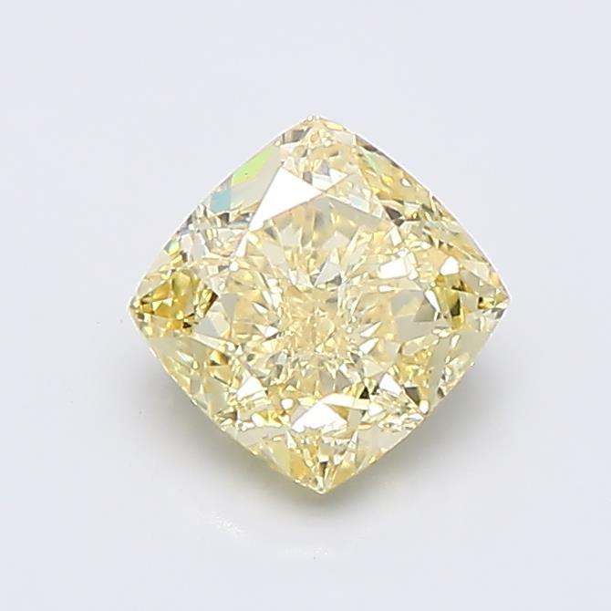 1.15 Ct. Fancy Intense  Yellow Cushion Lab Grown Diamond