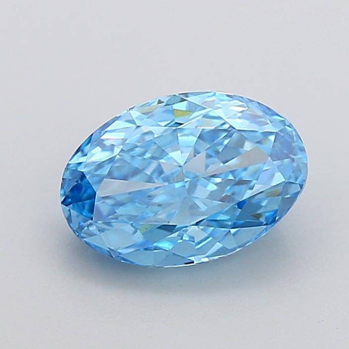 2.02 Ct. Fancy Vivid None Blue Oval Lab Grown Diamond
