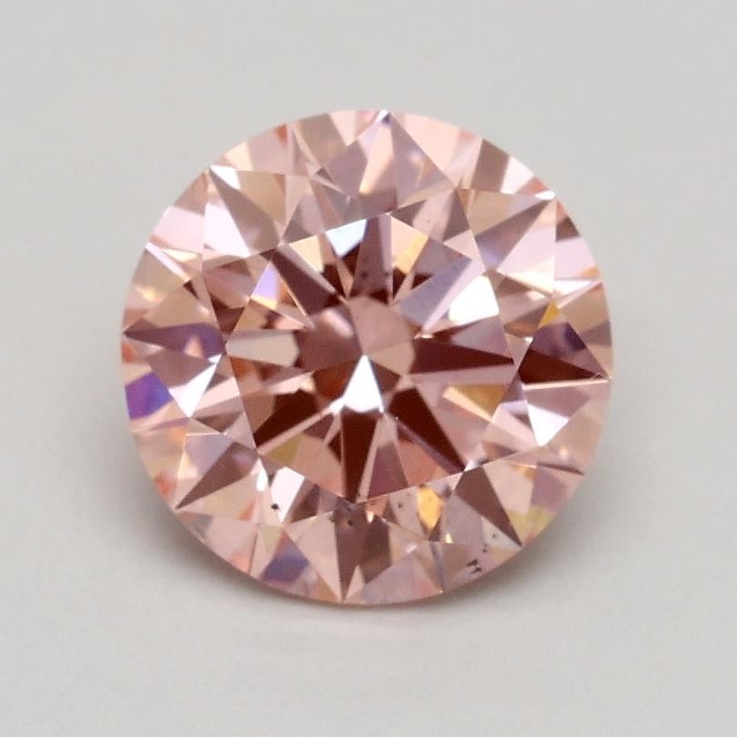 1.03 Ct. Fancy Intense Pink Round Lab Grown Diamond