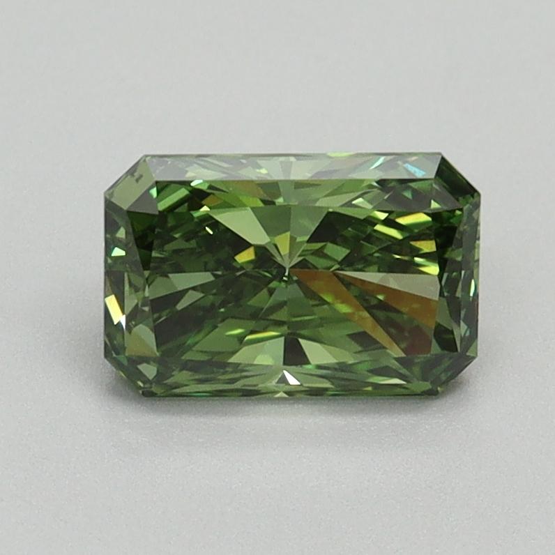 1.02 Ct. Fancy Vivid Pacific Green Radiant Lab Grown Diamond