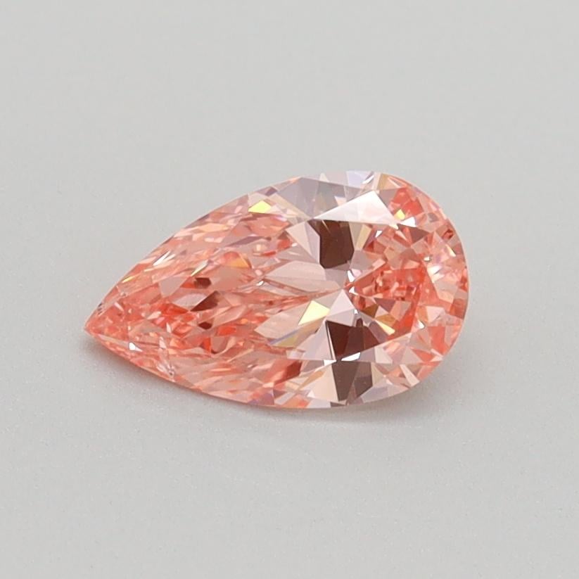 0.53 Ct. Fancy Intense Pink Pear Lab Grown Diamond