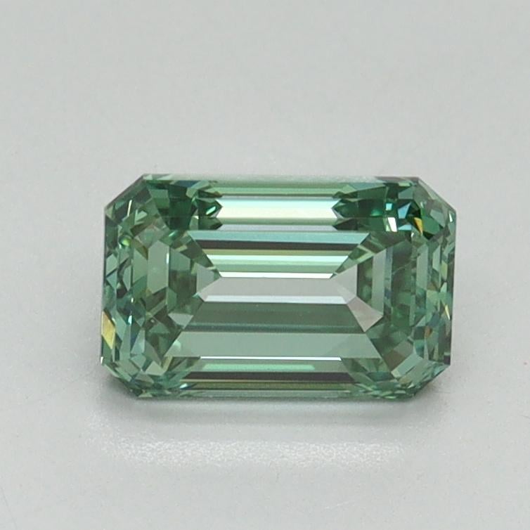 1.01 Ct. Fancy Vivid Pacific Green Emerald Lab Grown Diamond