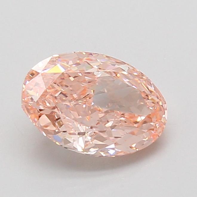 1.58 Ct. Fancy Vivid Pink Oval Lab Grown Diamond