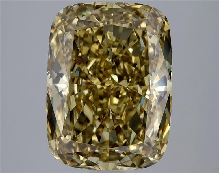 5.02 Ct. Fancy Intense Yellow Cushion Lab Grown Diamond