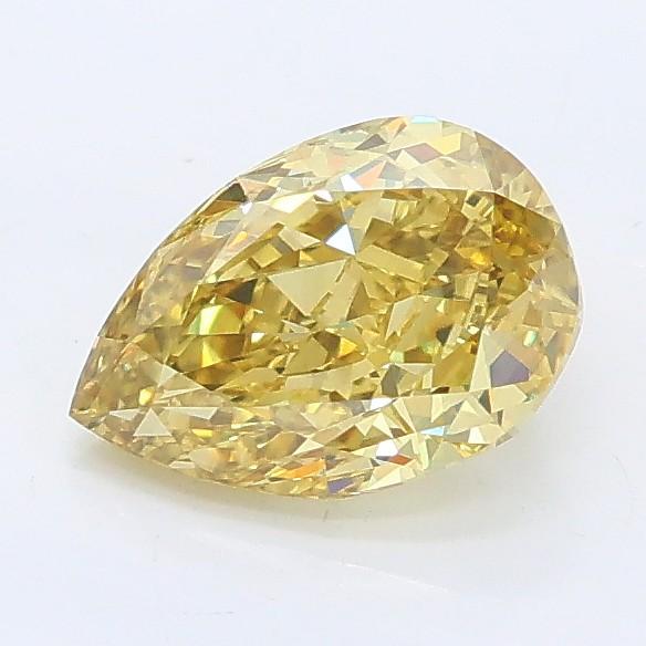 1.06 Ct. Fancy Intense Yellow Pear Lab Grown Diamond