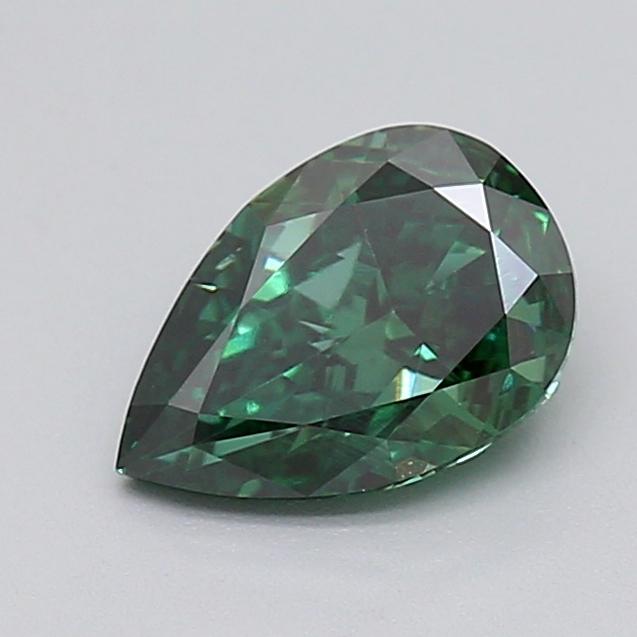 1.01 Ct. Fancy Vivid  Green Pear Lab Grown Diamond
