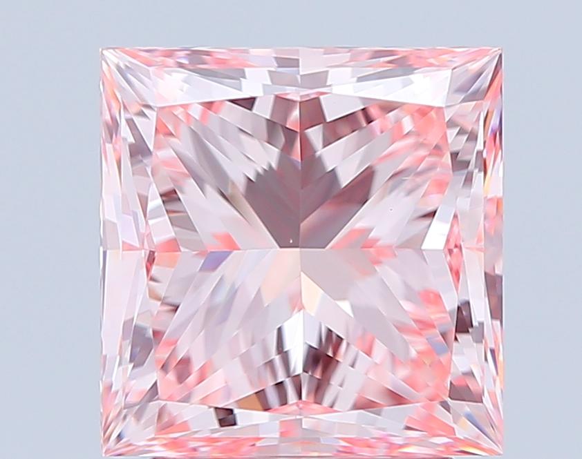 3.01 Ct. Fancy Intense Pink Princess Lab Grown Diamond