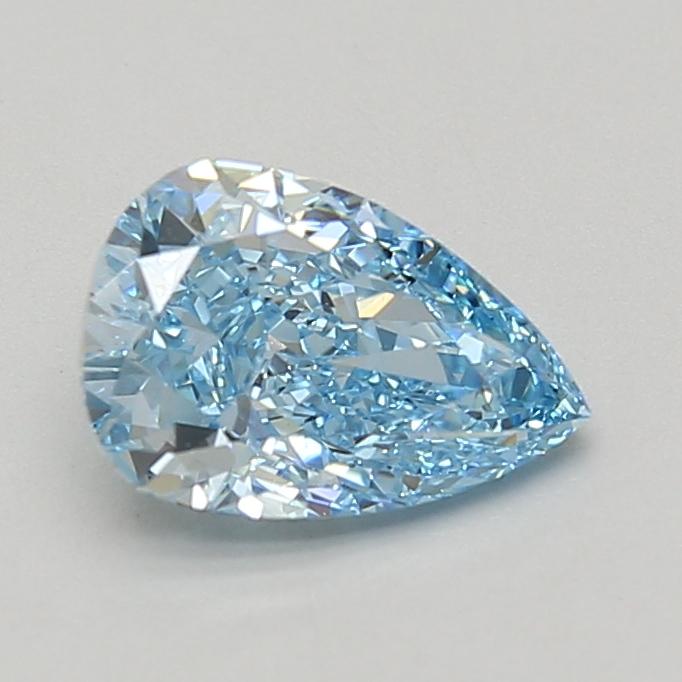 1.51 Ct. Fancy Vivid Blue Pear Lab Grown Diamond