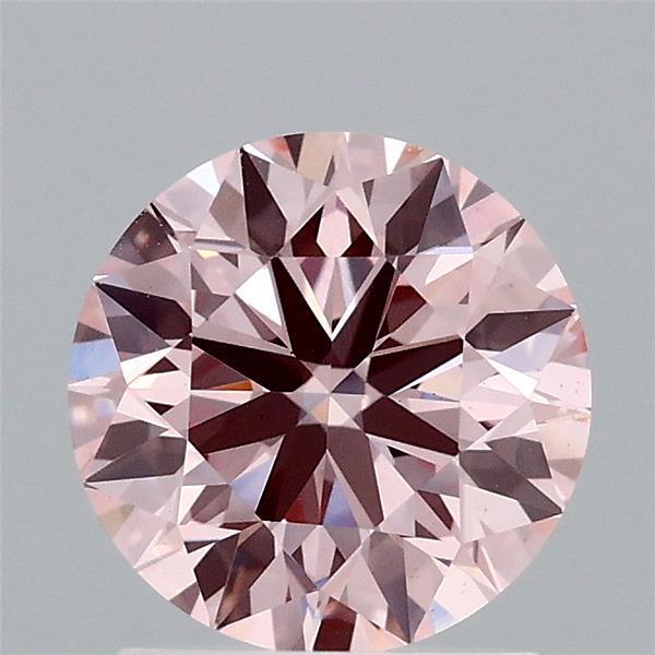 1.51 Ct. Fancy Intense Pink Round Lab Grown Diamond