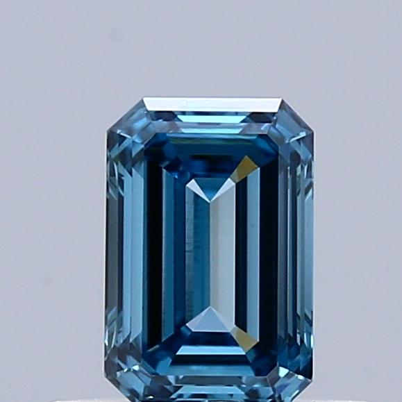 0.53 Ct. Fancy Vivid Blue Emerald Lab Grown Diamond