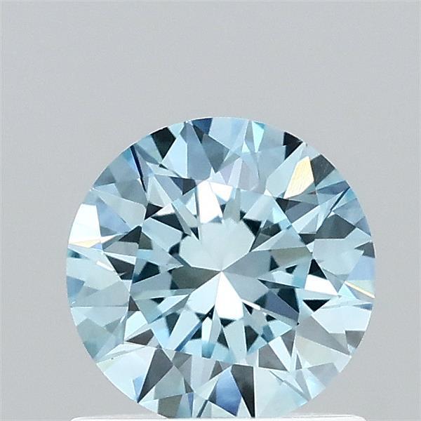 0.88 Ct. Fancy Vivid Blue Round Lab Grown Diamond