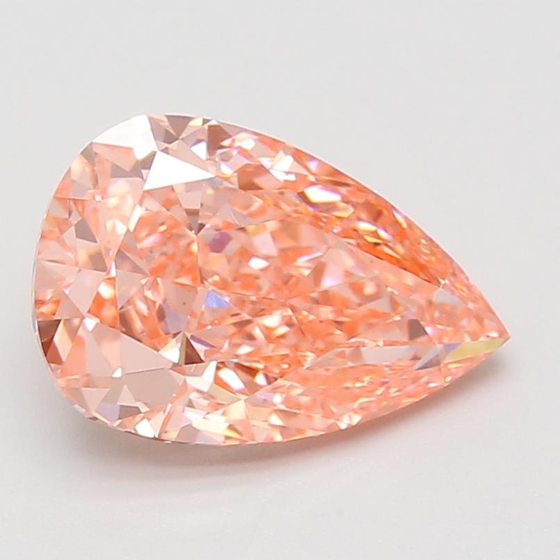 3.55 Ct. Fancy Vivid Pink Pear Lab Grown Diamond