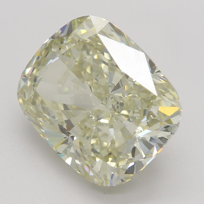 5.11 Ct. Fancy Light Brownish Greenish Yellow Cushion Diamond