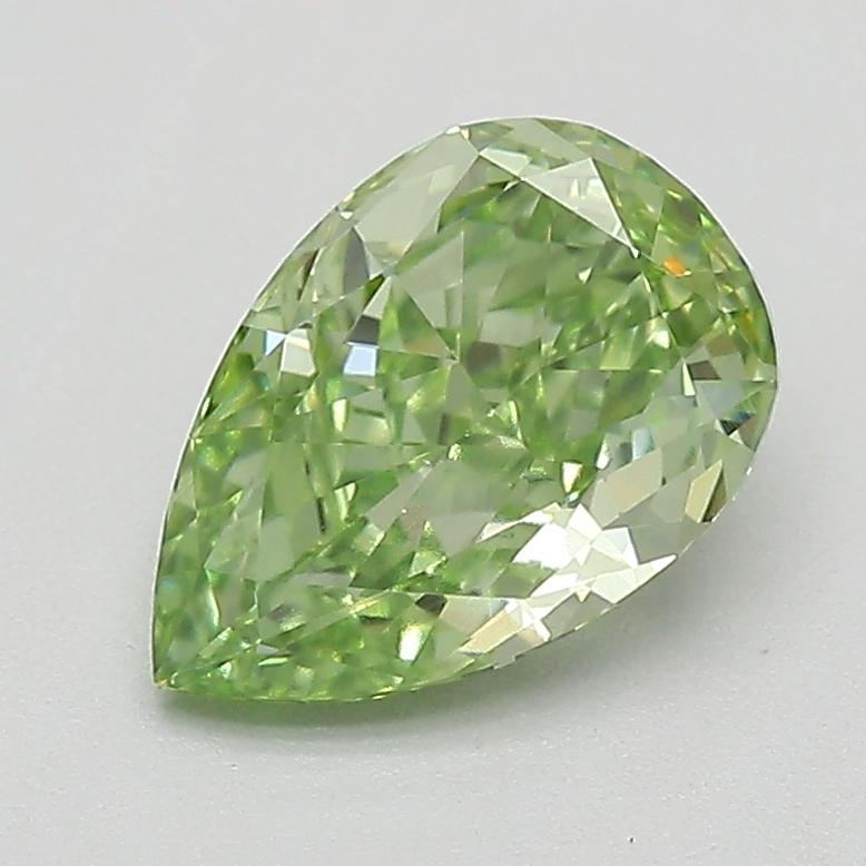 0.70 Ct. Fancy Vivid  Green Pear Lab Grown Diamond