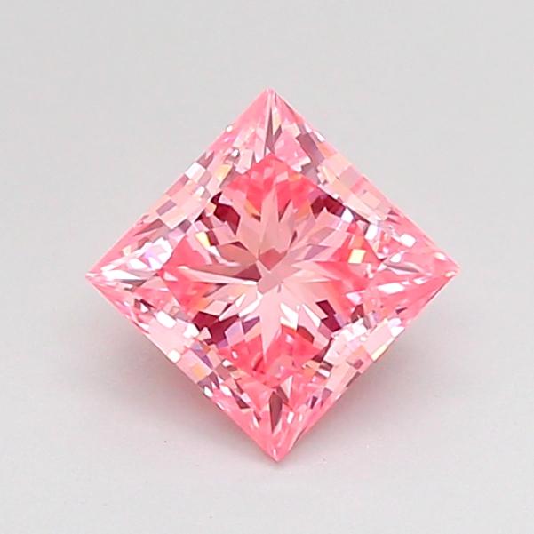 0.78 Ct. Fancy Vivid Pink Princess Lab Grown Diamond