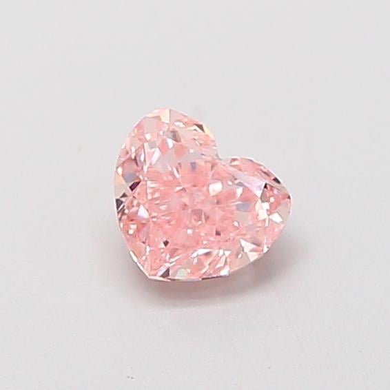 0.38 Ct. Fancy Intense  Pink Heart Lab Grown Diamond
