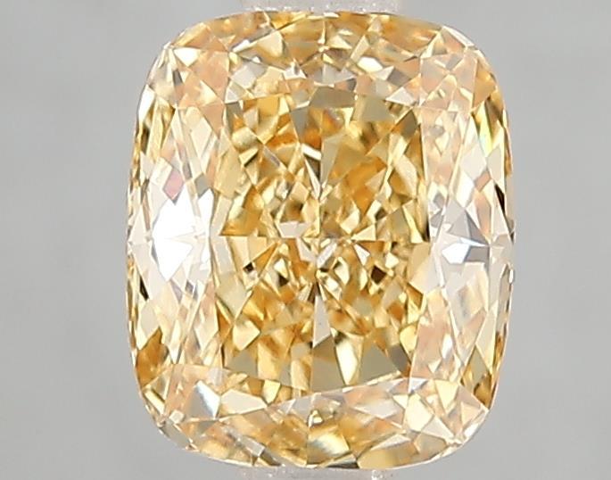 1.51 Ct. Fancy Vivid Yellow Cushion Lab Grown Diamond