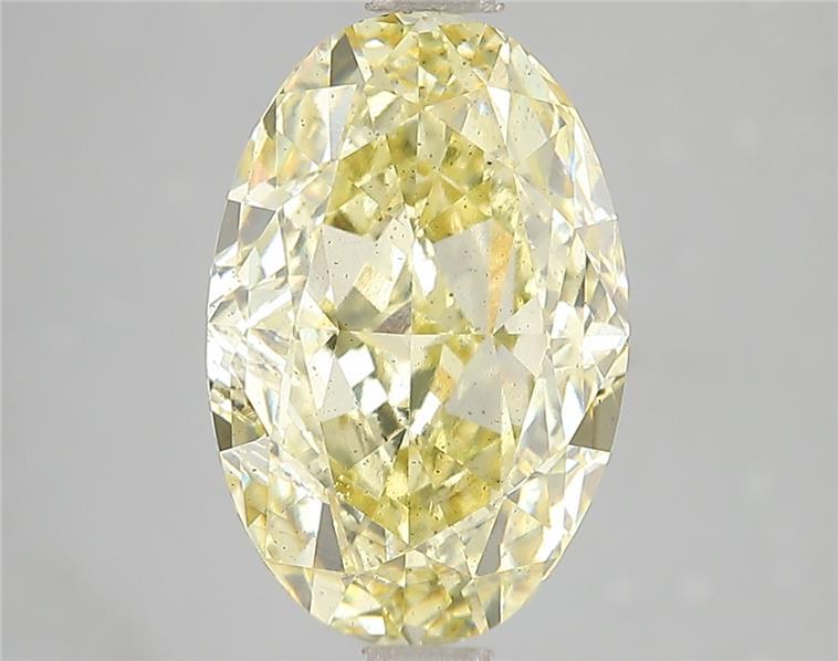 5.01 Ct. Fancy Intense Yellow Oval Lab Grown Diamond