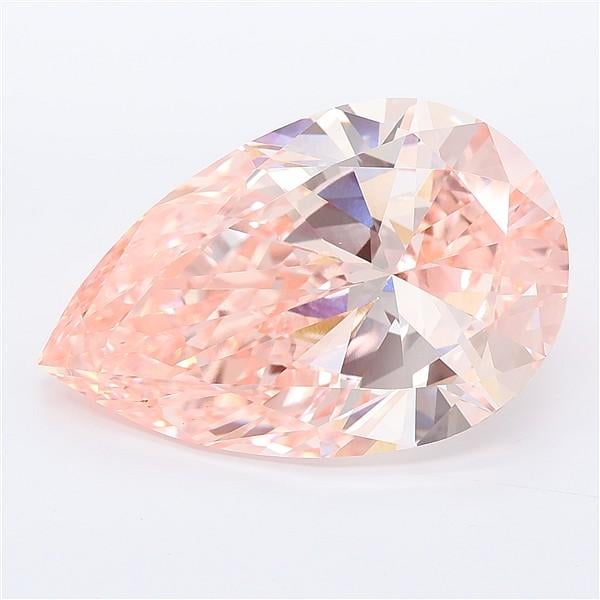 13.02 Ct. Fancy Vivid Pink Pear Lab Grown Diamond