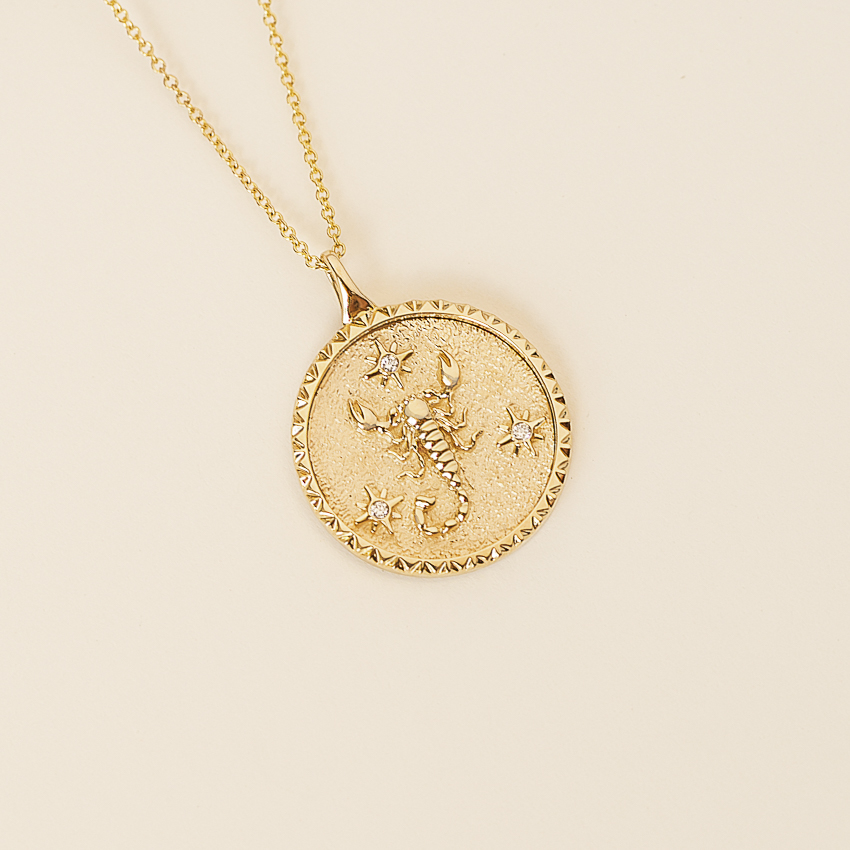 14K Yellow Gold Diamond Accented 