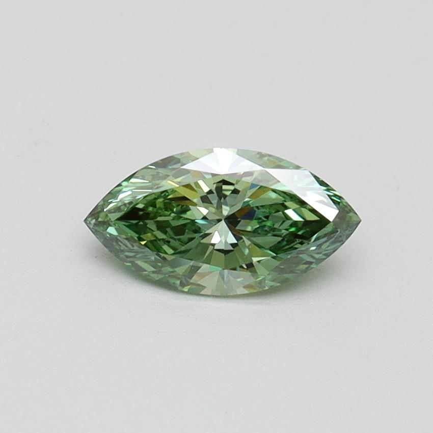 0.50 Ct. Fancy Vivid Green Marquise Lab Grown Diamond
