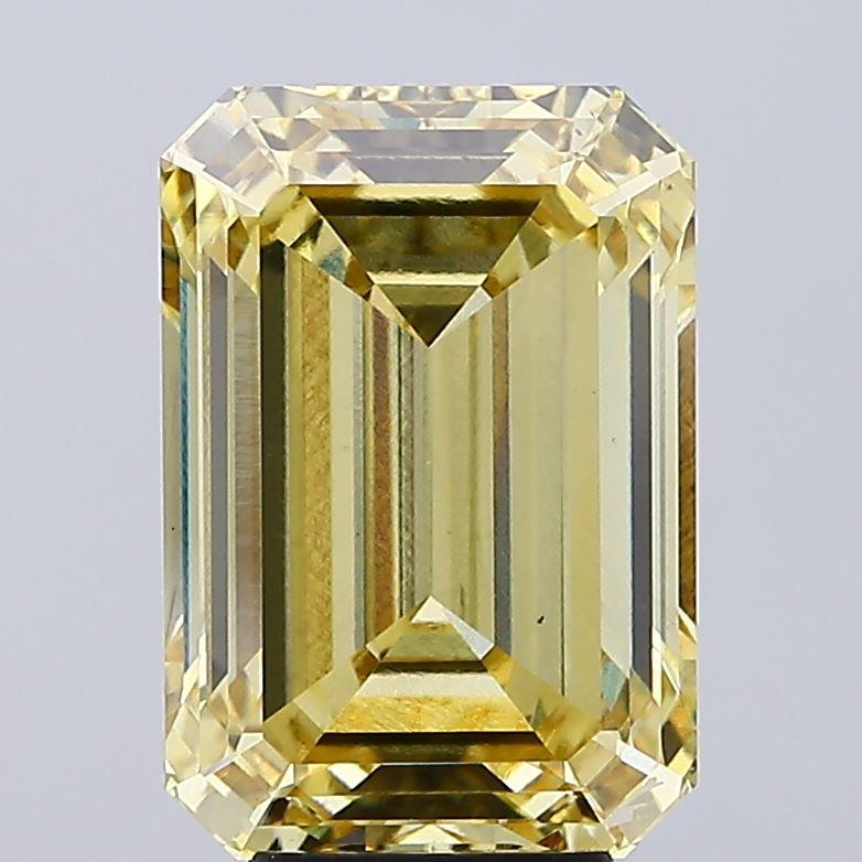 6.55 Ct. Fancy Intense Yellow Emerald Lab Grown Diamond