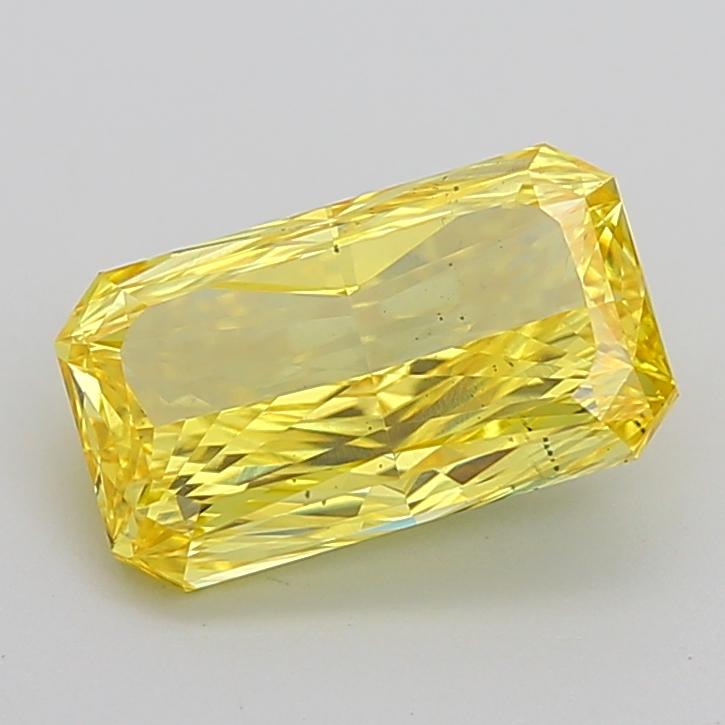 3.01 Ct. Fancy Vivid Yellow Radiant Lab Grown Diamond