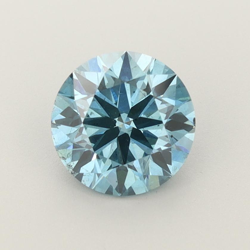 2.12 Ct. Fancy Vivid  Blue Round Lab Grown Diamond