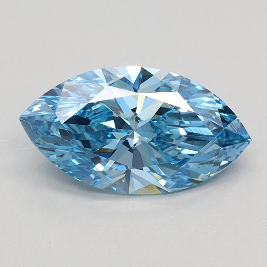 1.04 Ct. Fancy Vivid Blue Marquise Lab Grown Diamond