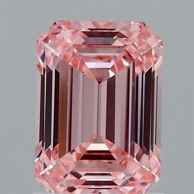1.55 Ct. Fancy Vivid Pink Emerald Lab Grown Diamond