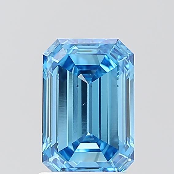 1.51 Ct. Fancy Vivid Blue Emerald Lab Grown Diamond
