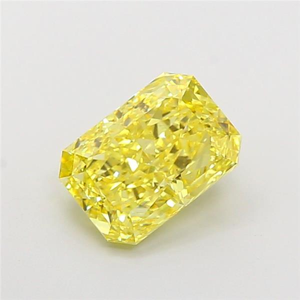 2.42 Ct. Fancy Vivid Yellow Radiant Lab Grown Diamond